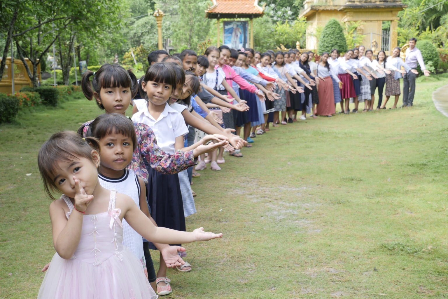 Les enfants qui vivent dans notre refuge de battambang